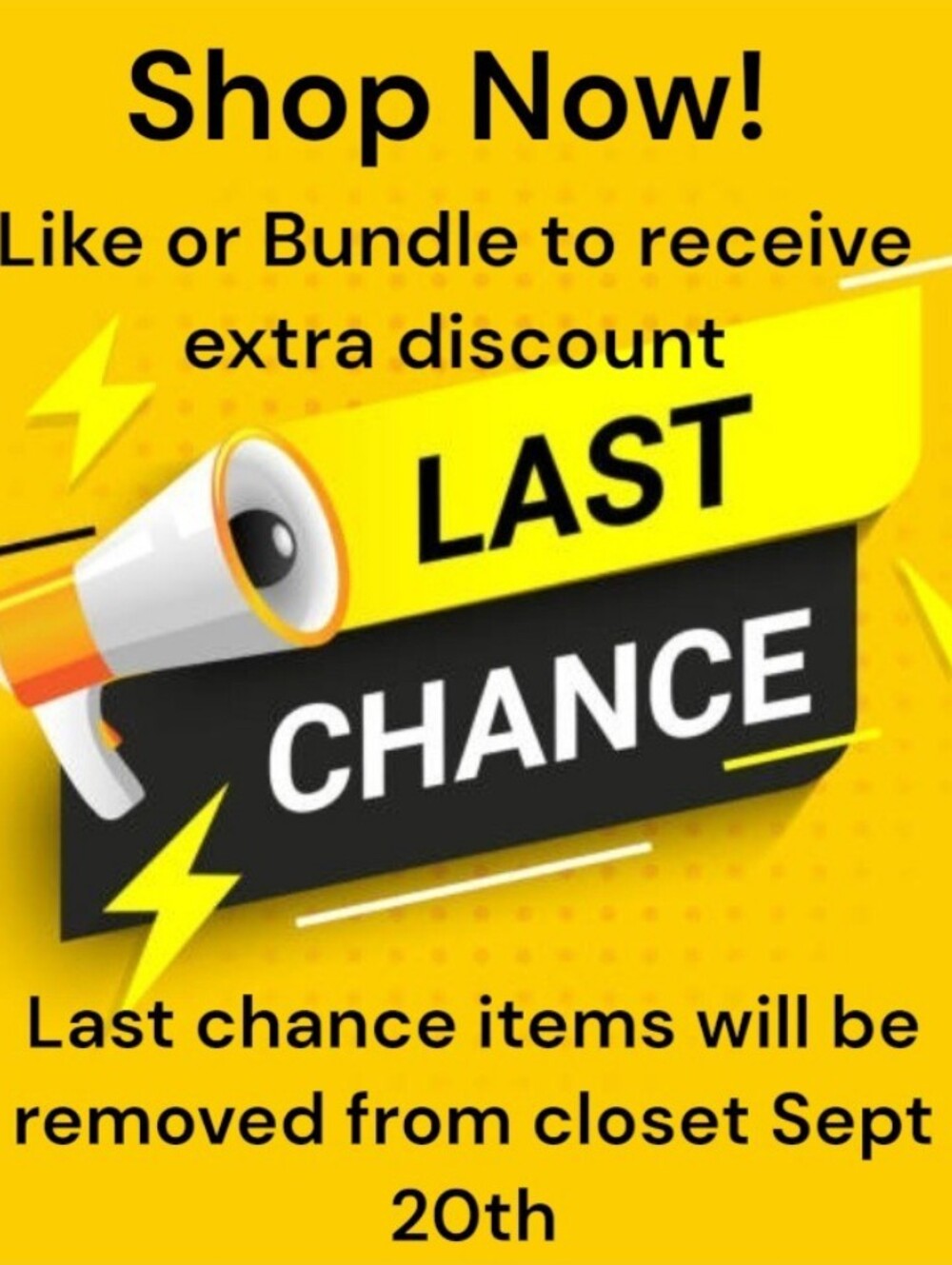 Last Chance Sale!!📣
